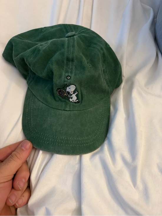 Peanuts Other - Snoopy Green Baseball Cap - Peanuts Embroidered